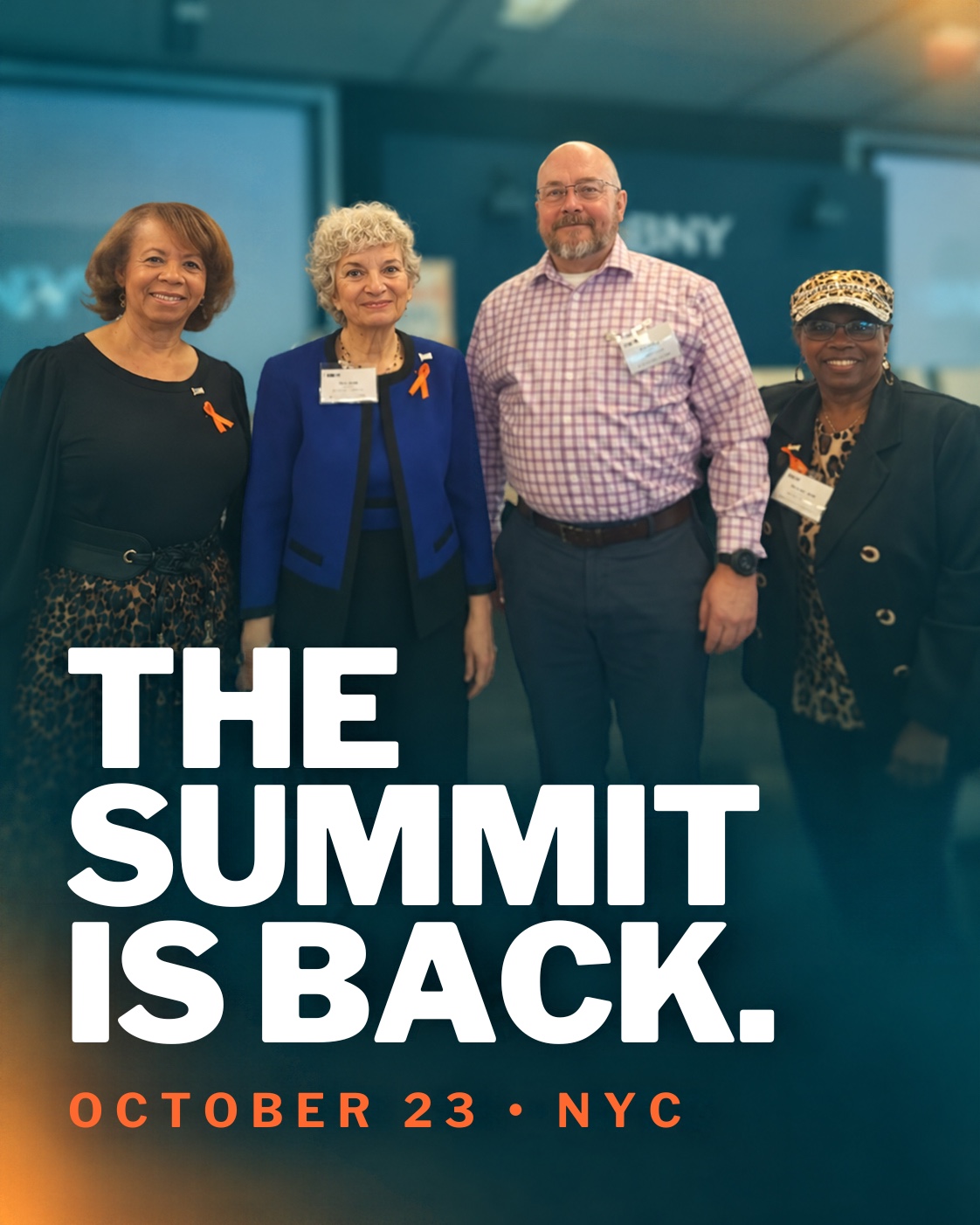 Impactability summit announcement design with the headline The Summit Is Back