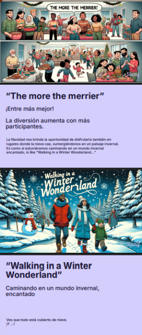 Slang bilingual winter vocabulary lifecycle email